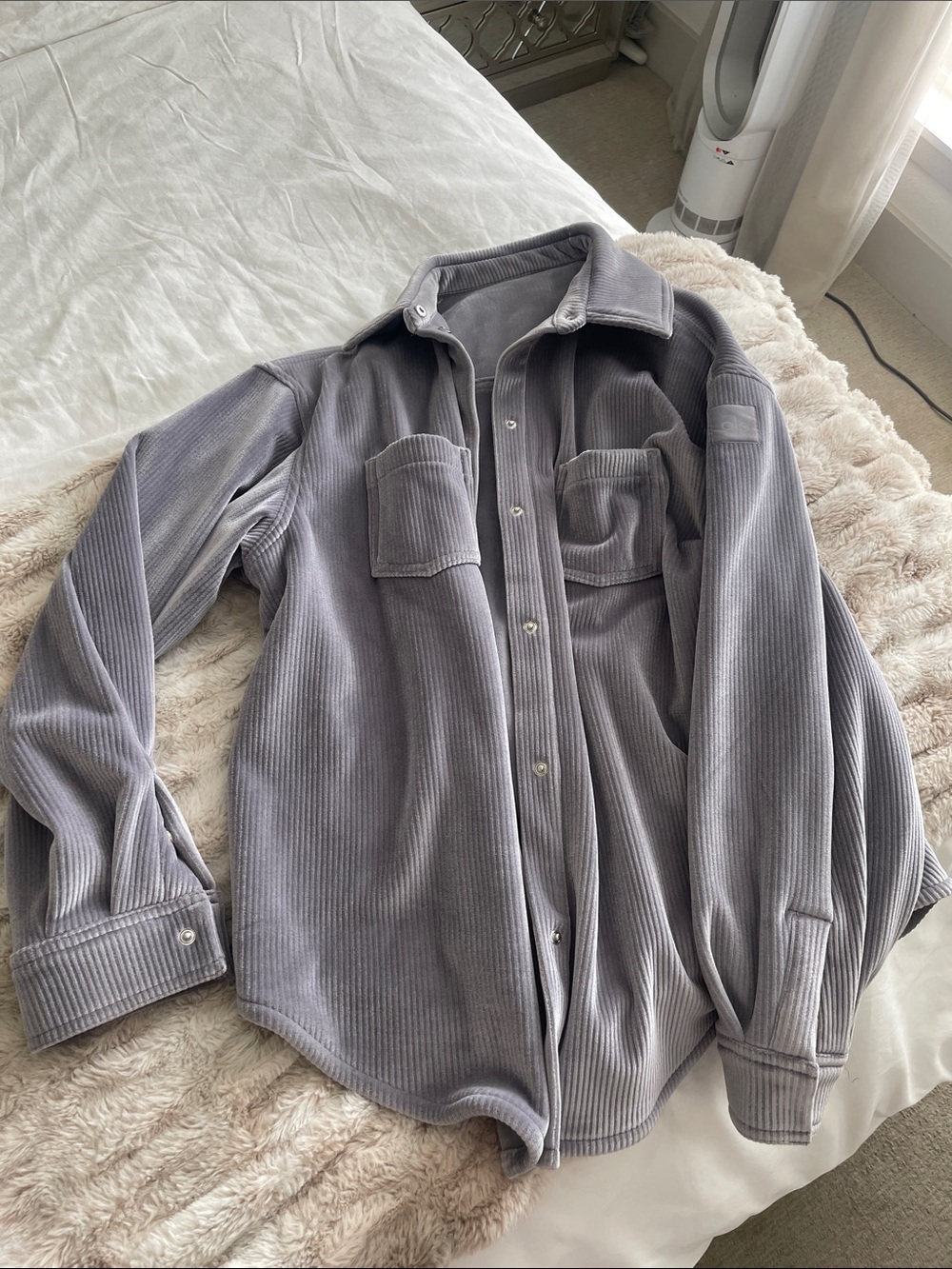 Alo oversized velour jacket